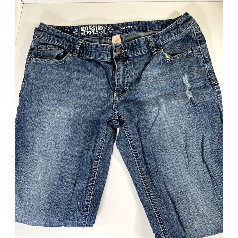 Mossimo Supply Co. Womens  15R Skinny Jeans  Distressed Low Rise